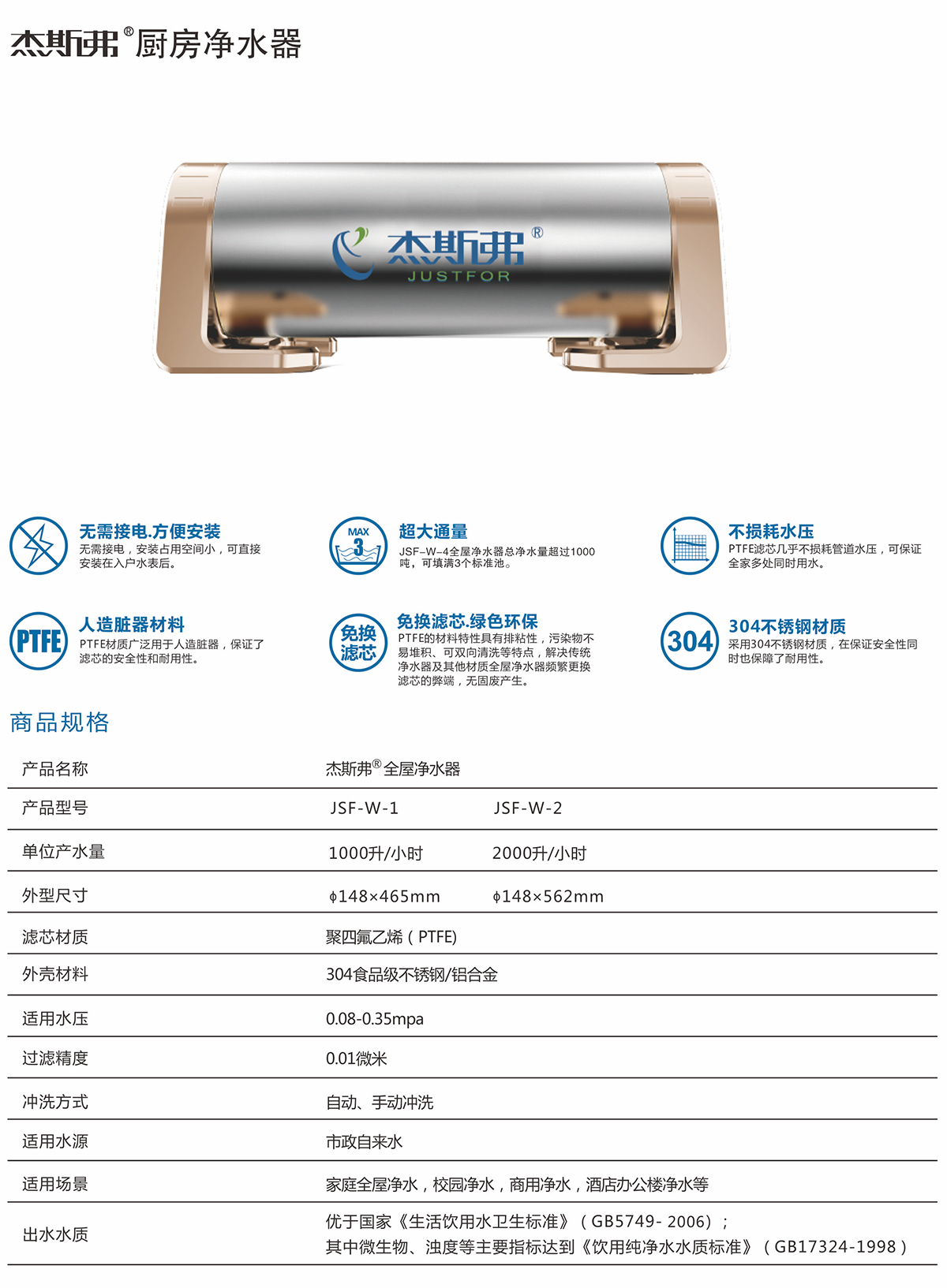 杰斯弗熱水凈水器（JSF-W-1、JSF-W-2）-1